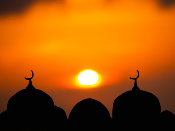 斋月，开斋节，新年穆哈兰伊斯兰宗教的象征图片下载