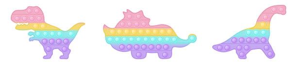 一套恐龙形式弹出它的时尚粉彩图片下载