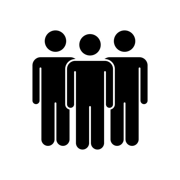 组人图标在平面风格图片下载