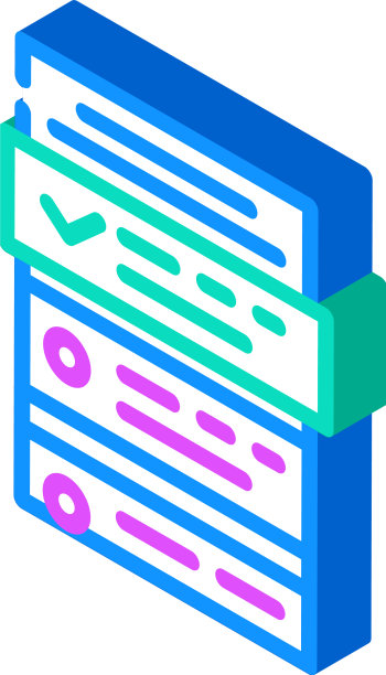 任务列表等距图标图片下载