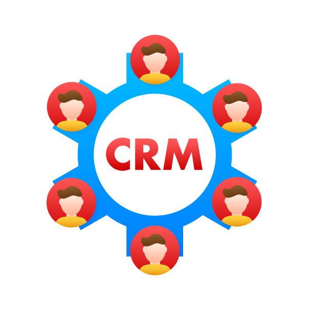 Crm，任何用途的伟大设计。平面矢量插图字符。业务解决方案的概念图片下载