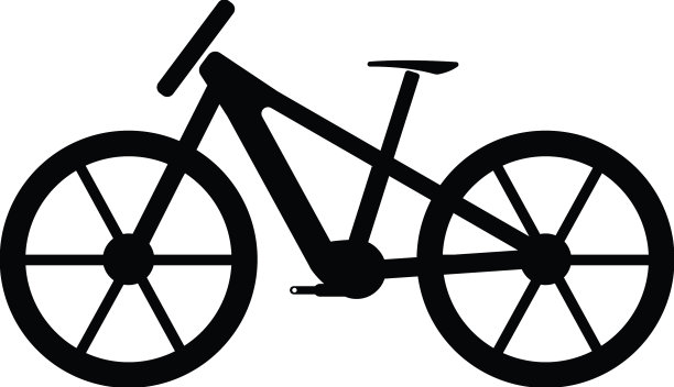 自行车自行车平面图标设计图片下载