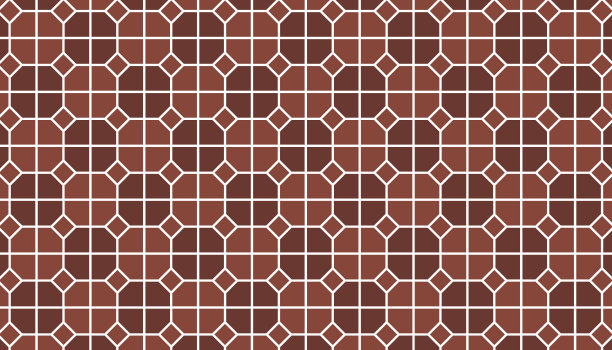 抽象的棕色蠕虫砖地板图案背景。砖墙的概念。矢量插画家。图片下载