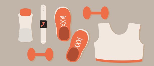 白色背景上的运动器材特写镜头图片下载