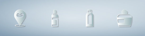 套微笑唇精油瓶一瓶一瓶的图片下载