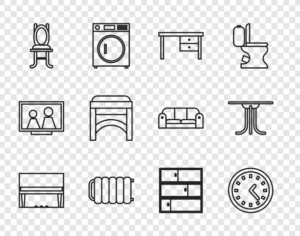 设线三角钢琴钟办公办公桌采暖图片下载