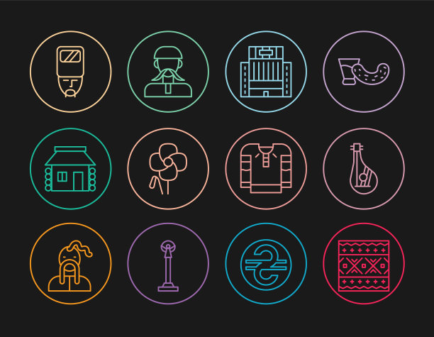 定线乌克兰民族图案班杜拉酒店图片下载