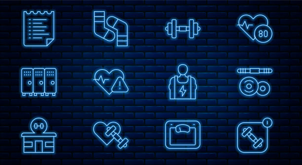 设定线健身app杠铃哑铃心图片下载