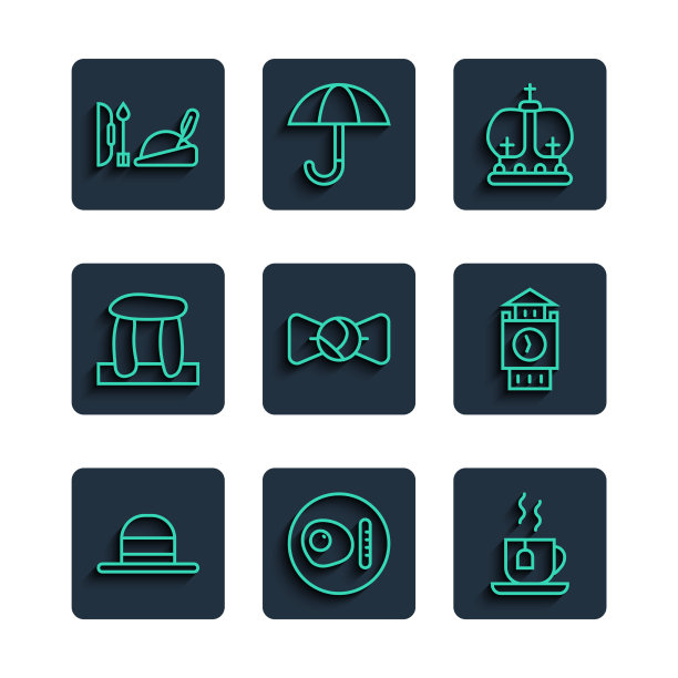 设线优雅女子帽英式早餐杯图片下载