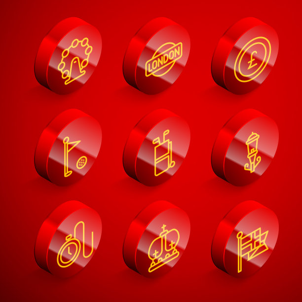 用英镑装行伦敦眼标志硬币钱图片下载