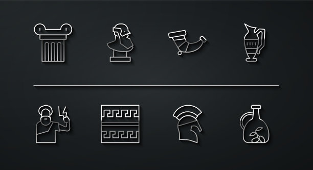 古希腊双耳柱集线宙斯图片下载