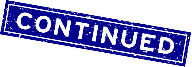 Grunge蓝色继续字方橡胶密封图片下载