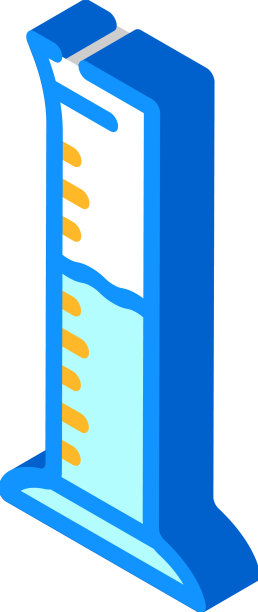 测量圆柱体等距图标图片下载