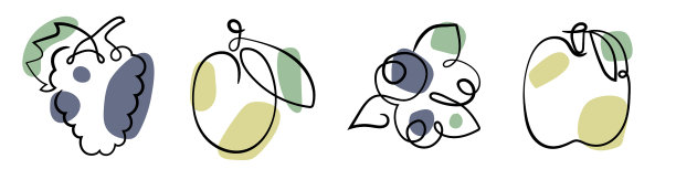 水果和浆果，葡萄，李子，蓝莓和图片下载