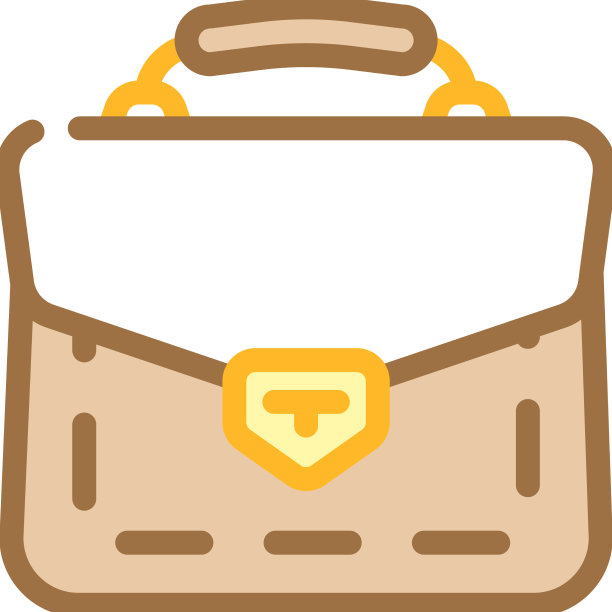 公事包商务顾问包颜色图标图片下载