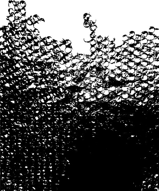 白色和黑色泡沫塑料垃圾背景图片下载