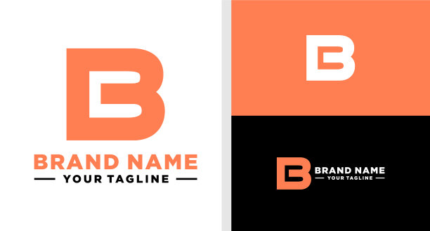 BC标志字母加粗简单可编辑图片下载