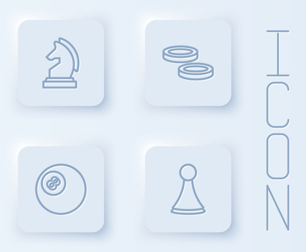 定线象棋棋子游戏筹码台球图片下载