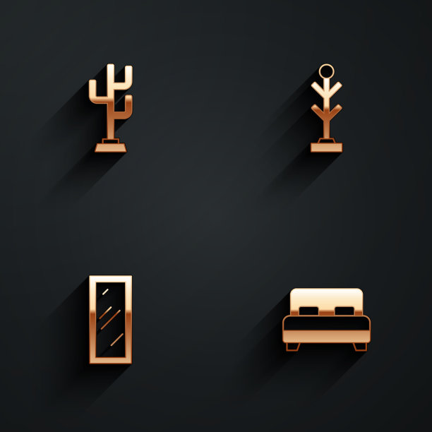 集衣架大长镜和床于一身图片下载