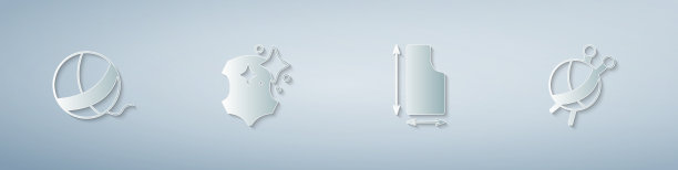 集纱球皮革缝制图案与配合图片下载