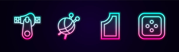 用针织针套线拉链纱球图片下载