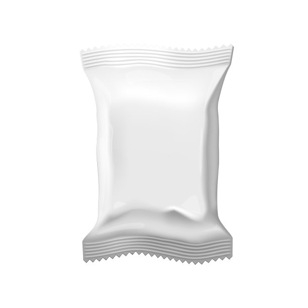 纸袋皱巴巴的包装孤立在白色图片下载