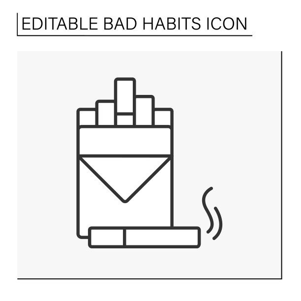 吸烟一行图标图片下载