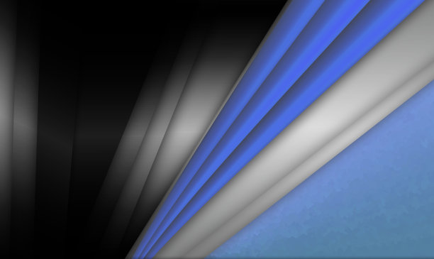 抽象灰色和蓝色阴影几何对角线背景。线条模板为现代创意设计。图片下载