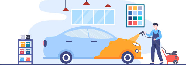 汽车上漆机配有油漆设备图片下载