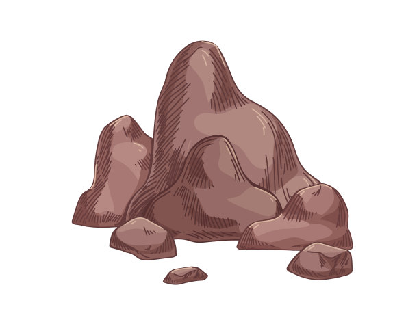 大石头重，小石头堆得结实图片下载