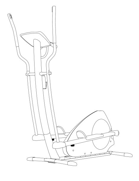 运行机轮廓线由黑线隔离图片下载