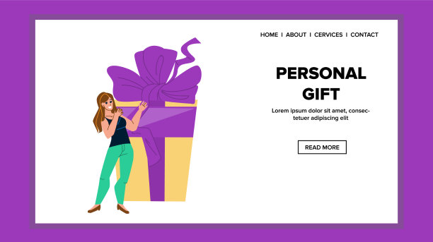 个人礼盒得到快乐的年轻女子图片下载