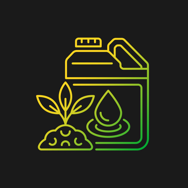 液体肥料渐变图标为黑暗主题图片下载