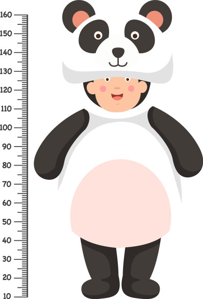 米墙与熊猫服装图片下载