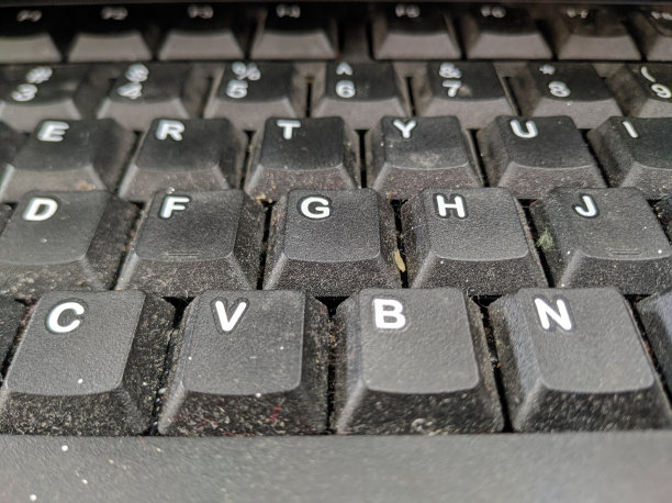 键盘肮脏的特写镜头图片下载