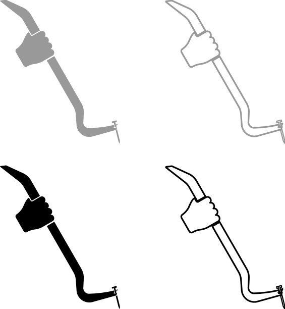 手拿撬棍工具拆卸钉架图片下载