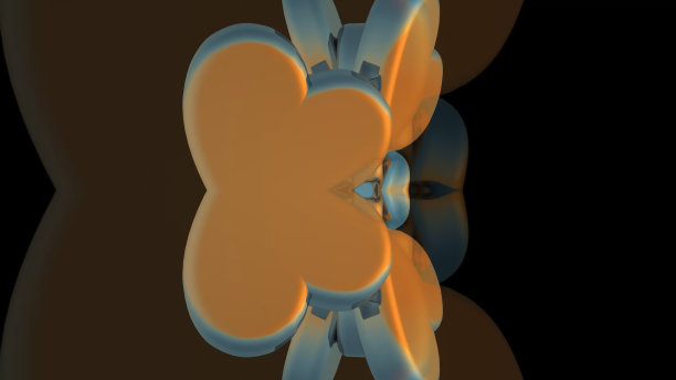 浪漫之心背景3D渲染图片下载