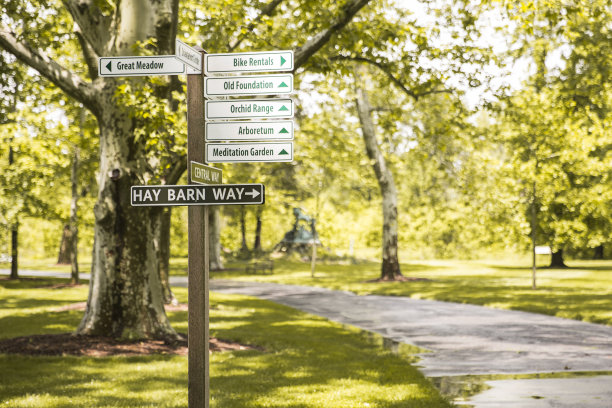 新泽西州杜克农场的路标图片下载