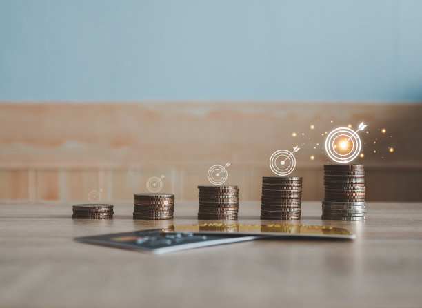 堆叠硬币堆叠模式的目标图标图片下载