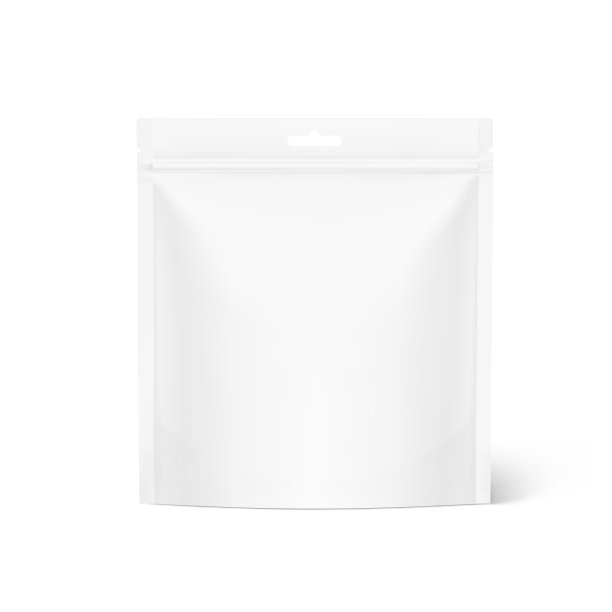 食品袋袋孤立在白色背景。图片下载