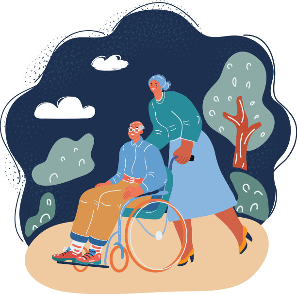 一个坐轮椅的老人图片下载