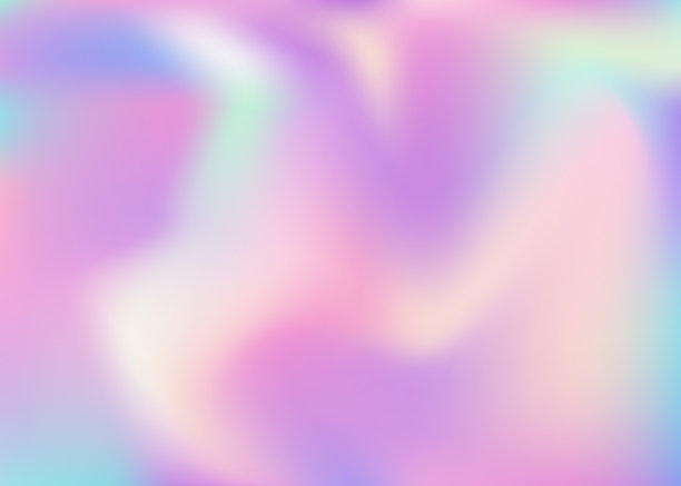 彩虹色的纹理。闪亮的汽油小册子。古董箔。模糊闪闪发光。粉色软背景。全息背景。光芒四射的梯度。金属的纸。紫色的彩虹色的纹理图片下载