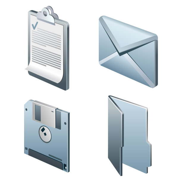 办公室对象集。图片下载