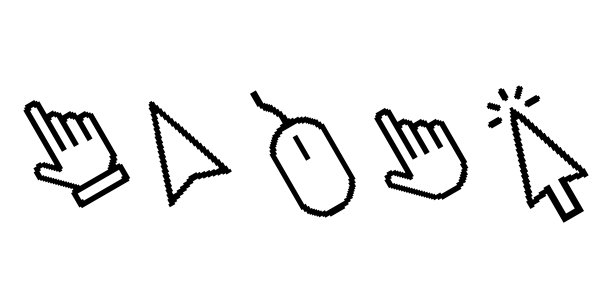 像素光标图标符号设置图片下载