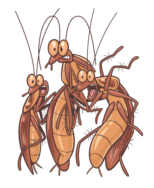 害怕卡通蟑螂图片下载