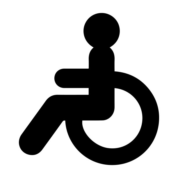 残疾人，残疾人标志，轮椅图标图片下载