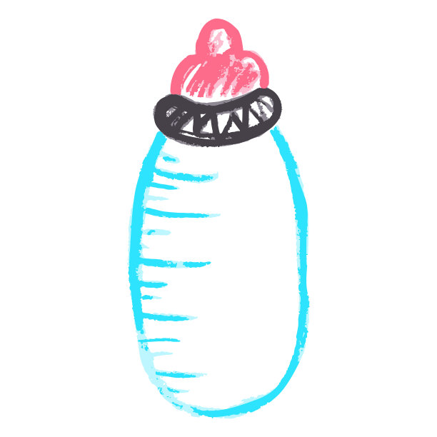 图标在手绘风格的蜡笔画图片下载