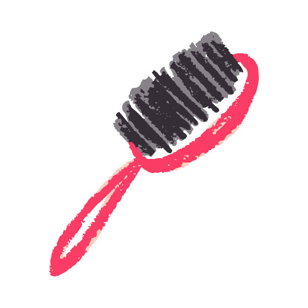 图标在手绘风格的蜡笔画图片下载