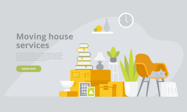 搬着装着各种东西的箱子去新家图片下载