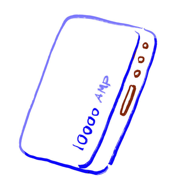 原色方案红，蓝，黄日常对象手绘插图图片下载